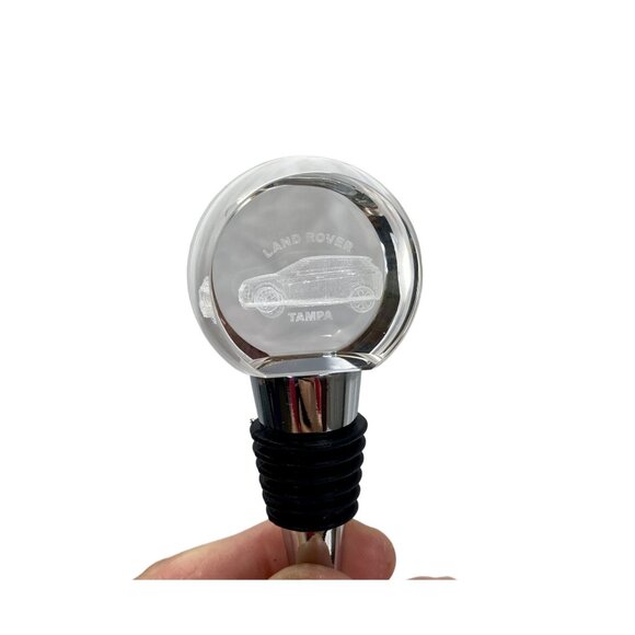 Land Rover Tampa Crystal Engraved Wine Bottle Stopper In Gift Box - Picture 2 of 4